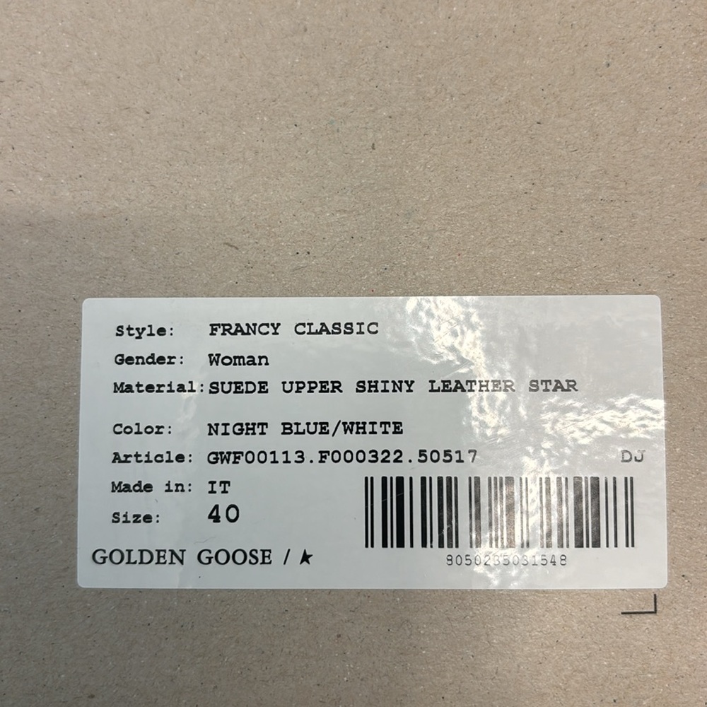 New with box and dustbag Golden Goose Francy Size 40/IT 10/US - Picture 12 of 15